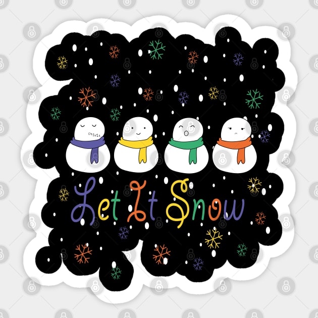 Let It Snow Sticker by Day81